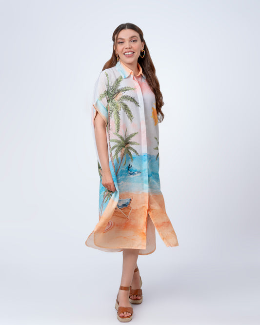 Robe-Chemise “Coucher de Soleil”